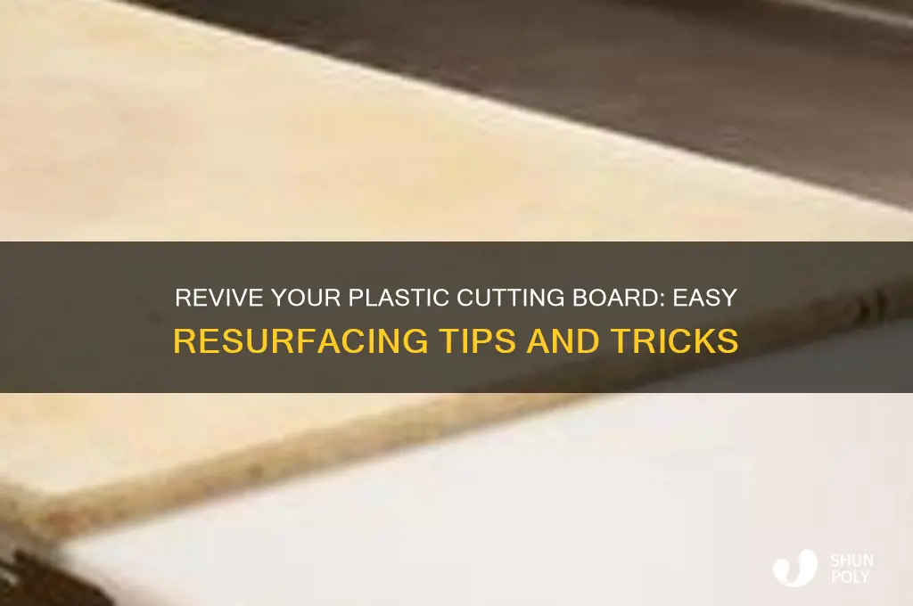 how to resurface plastic cutting board