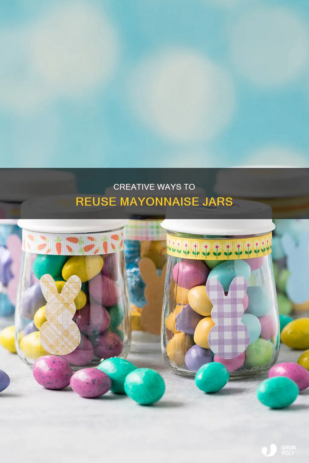 how to reuse mayonnaise plastic jars