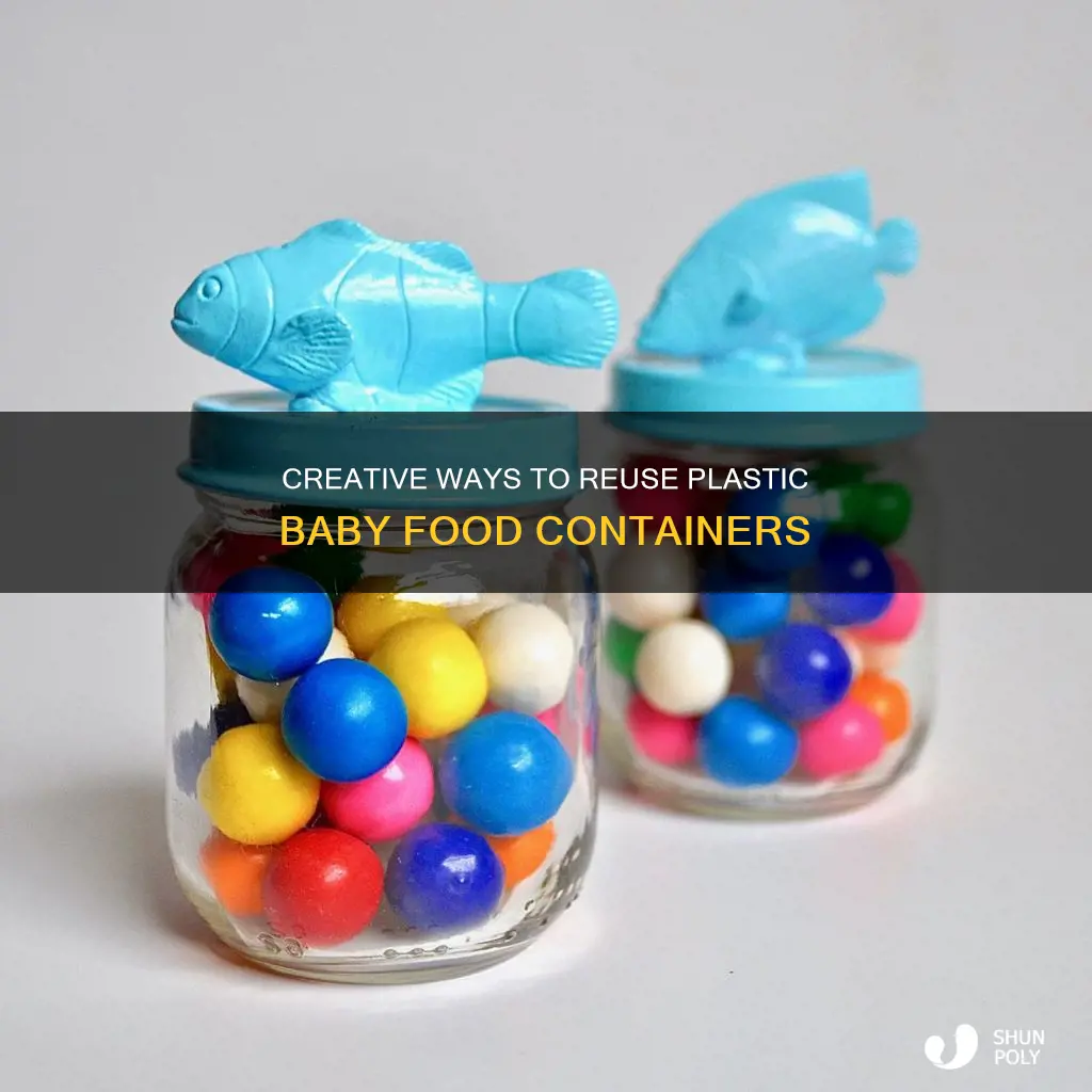 how to reuse plastic baby food containers