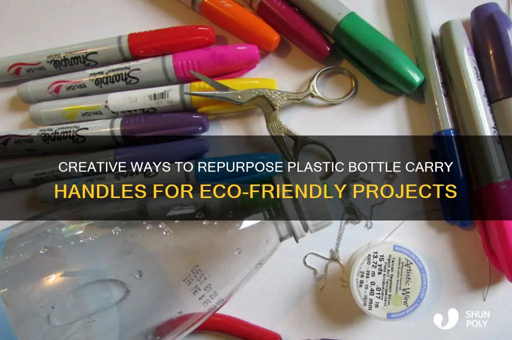 how to reuse plastic bottle carry handles