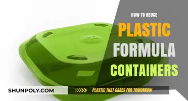 Creative Ways to Reuse Plastic Formula Containers