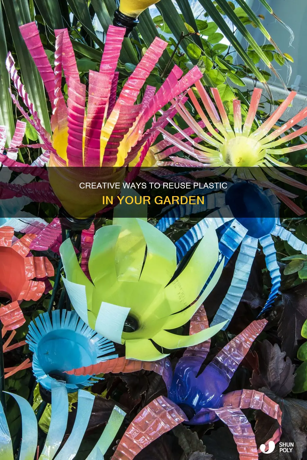 how to reuse plastic in garden