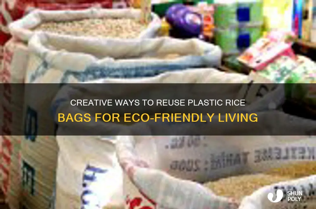 how to reuse plastic rice bags