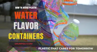 Creative Ways to Reuse Plastic Water Flavor Containers