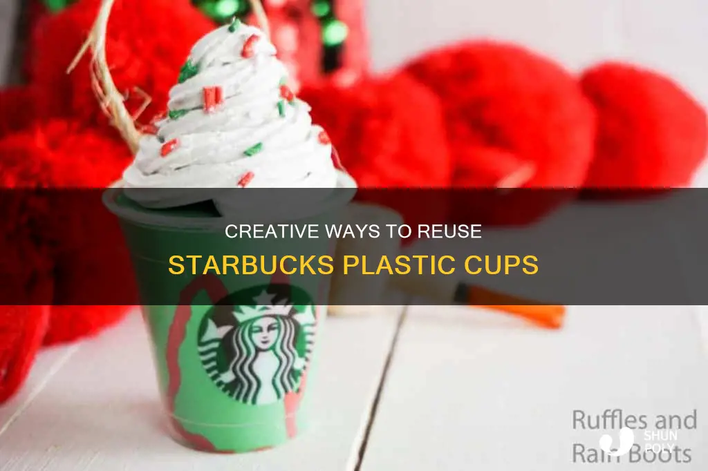 how to reuse starbucks plastic cups