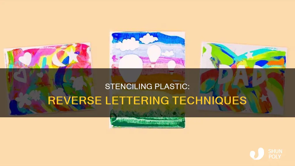 how to reverse stencil letters on plastic