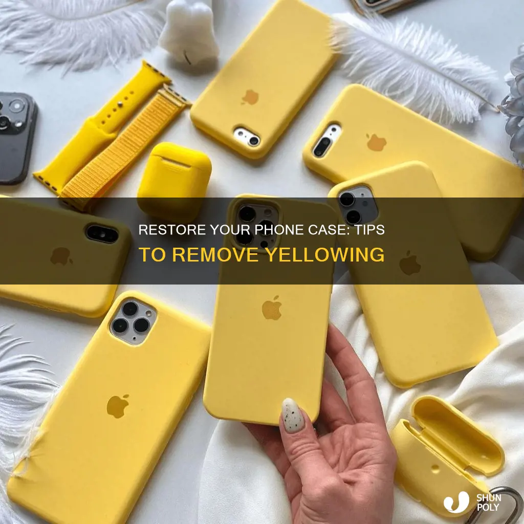how to reverse yellowing plastic phone case