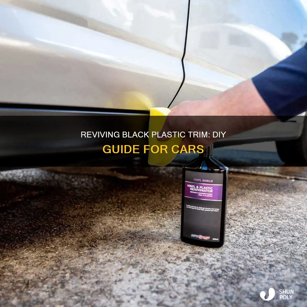how to revive black plastic on car