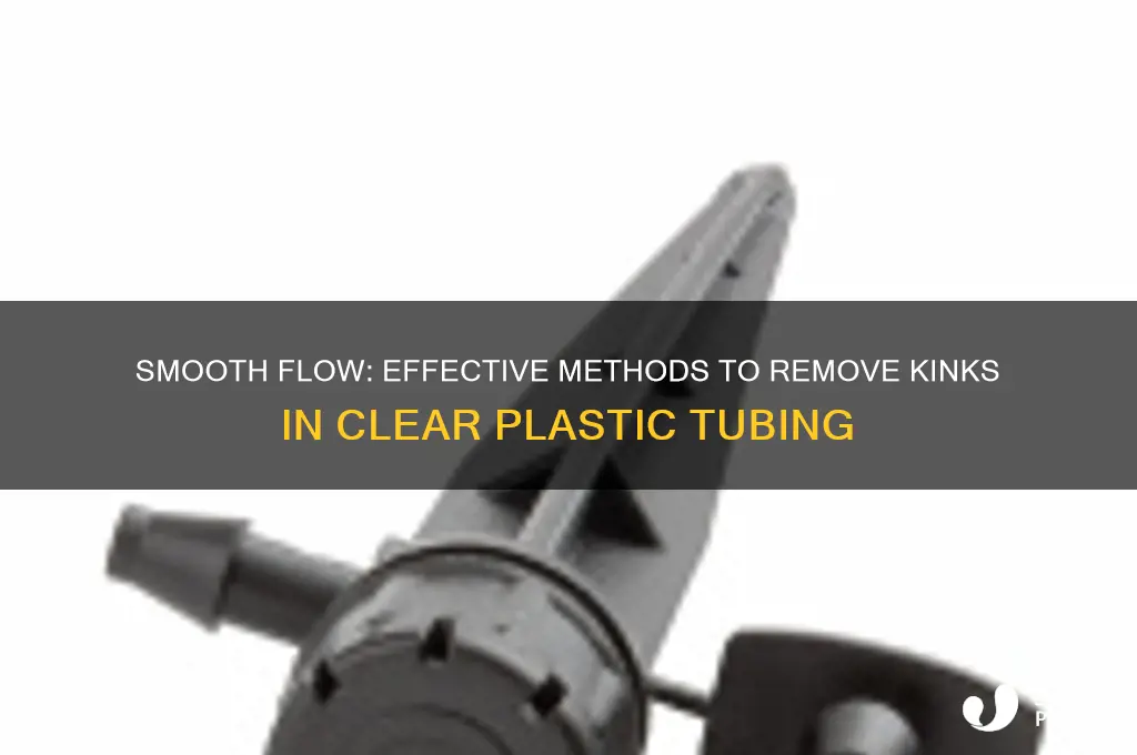 how to rid of kinks in clear plastic tubing