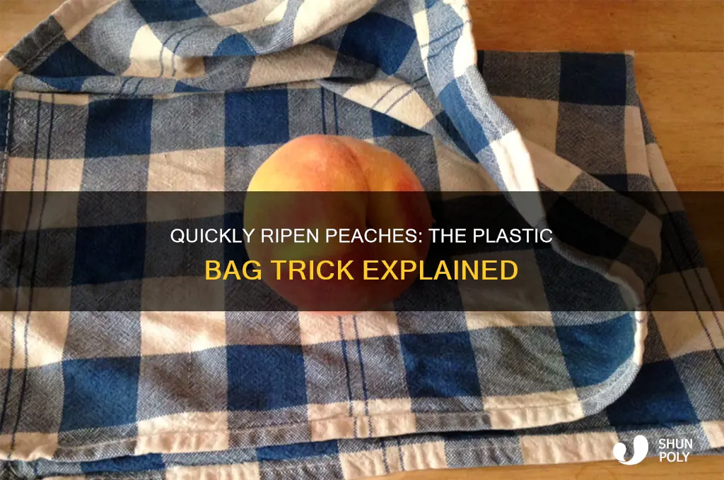 how to ripen peaches in plastic bag