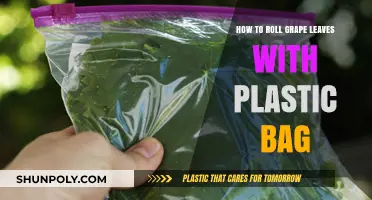 Master Rolling Grape Leaves Using a Plastic Bag: Simple Kitchen Hack