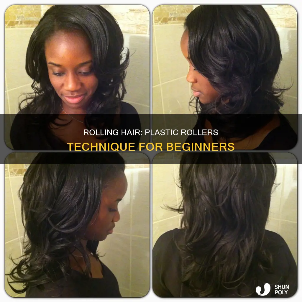 how to roll hair with plastic rollers