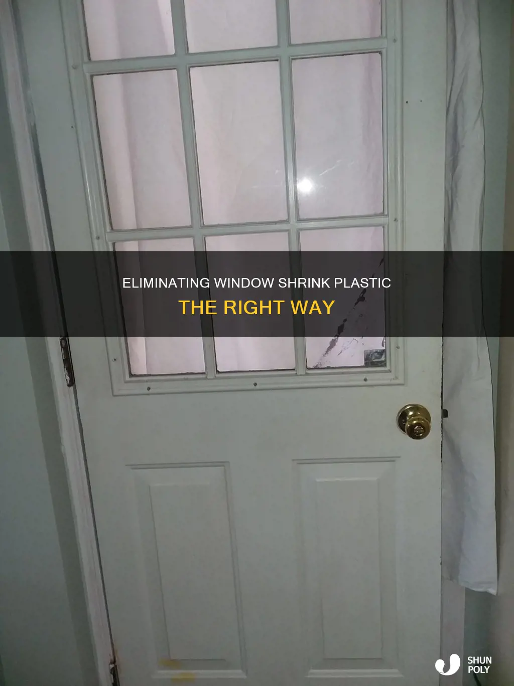 how to romove shrink plastic from wondows