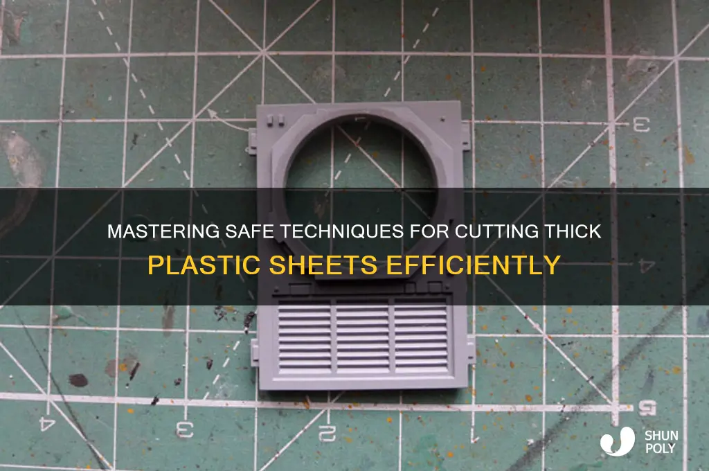 how to safely cut thick plastic
