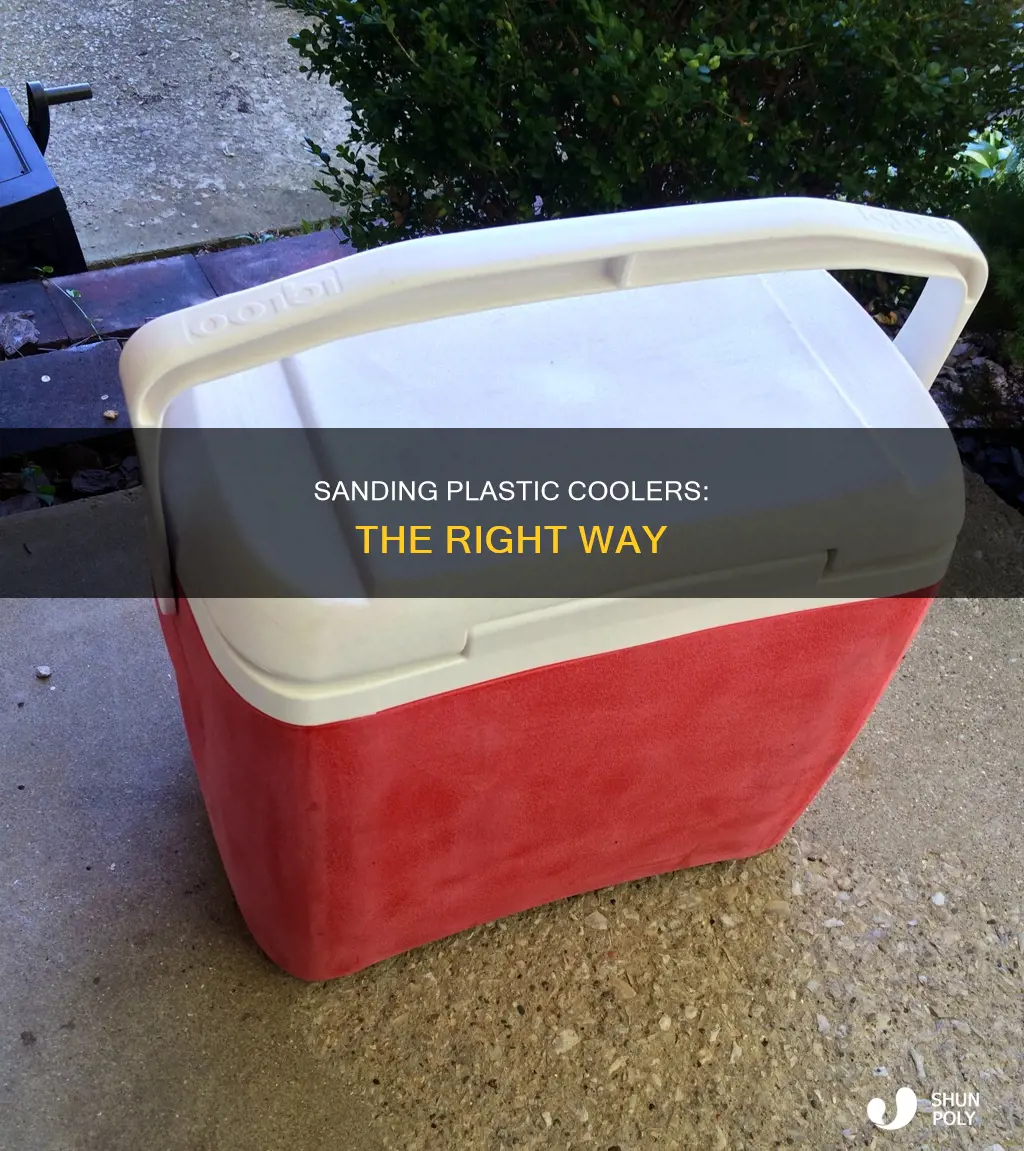 how to sand a plastic cooler