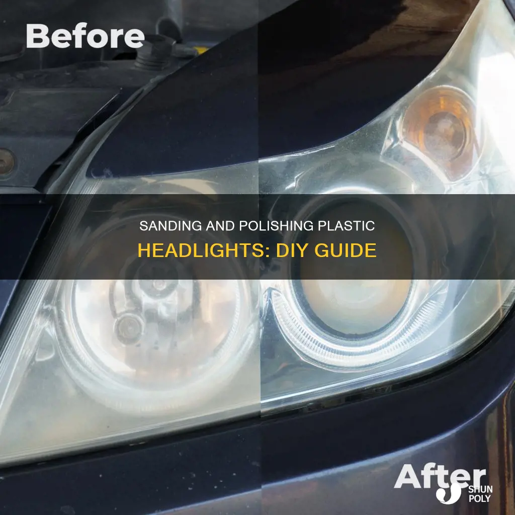 how to sand and polish plastic headlights