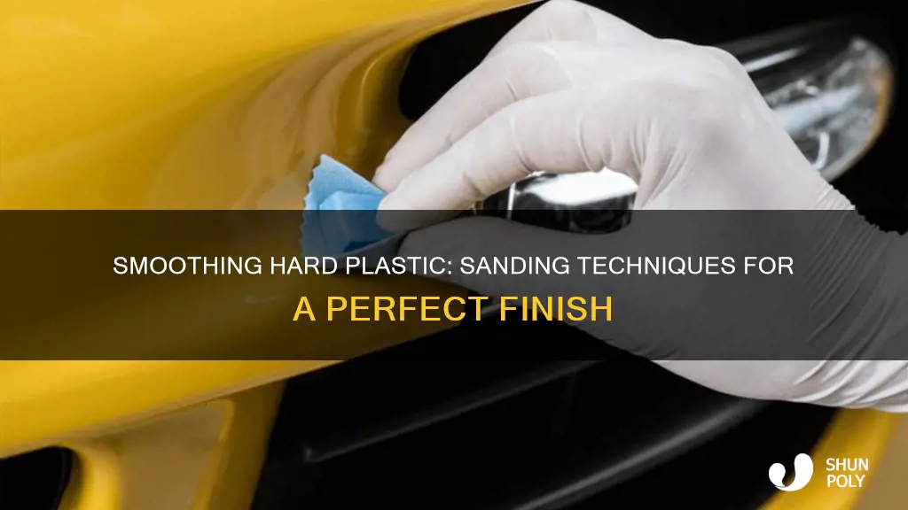 how to sand and smooth hard plastic