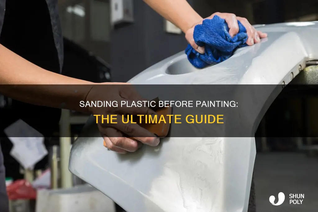 how to sand before painting plastic