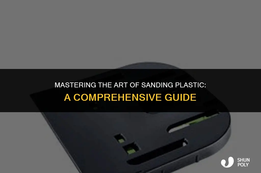 how to sand plastic