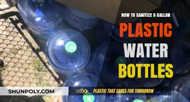 Sanitizing 5-Gallon Plastic Water Bottles: A Step-by-Step Guide
