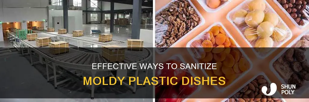 how to sanitize plastic dishes from mold