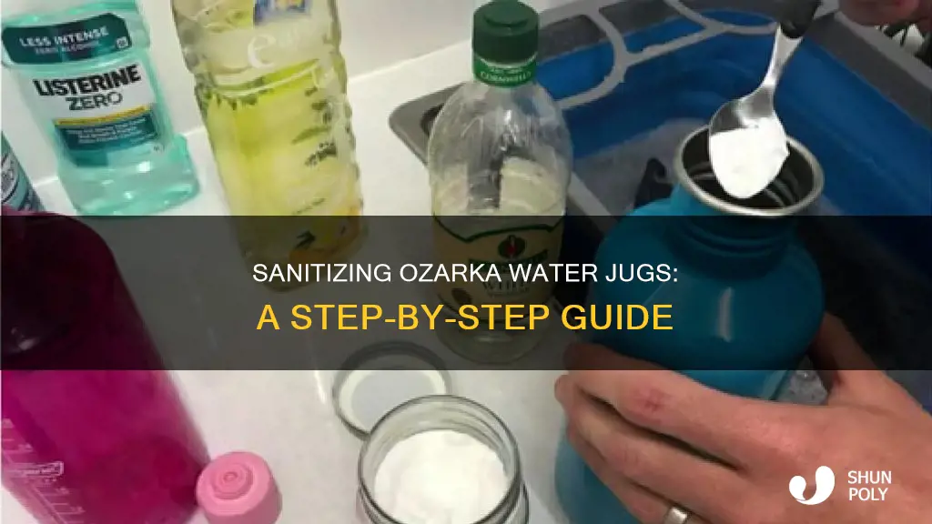 how to sanitize plastic ozarka water jugs