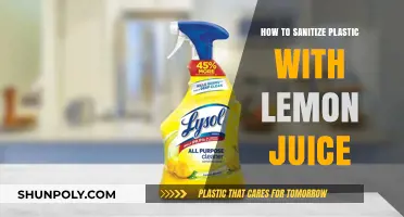 Sanitizing Plastics: Lemon Juice as a Natural Cleaner