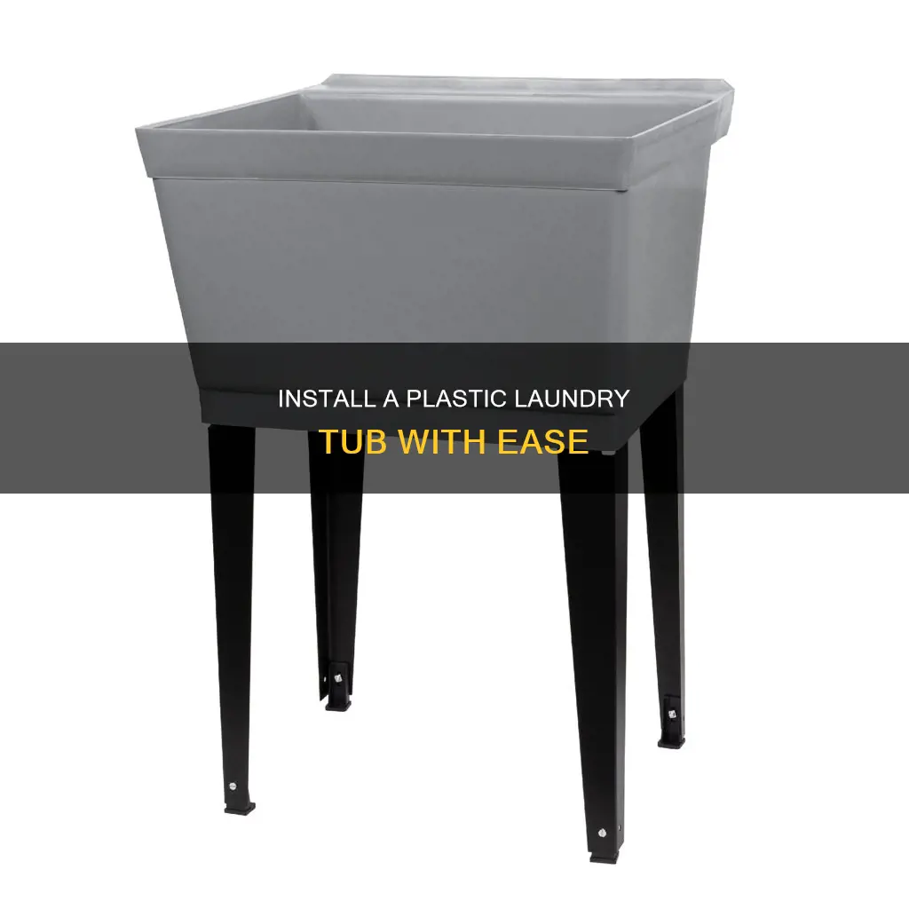 how to sanke a plastic laundry tub