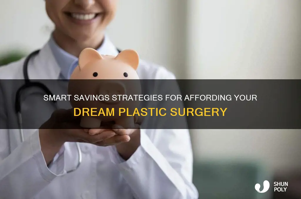 how to save money for a plastic surgery