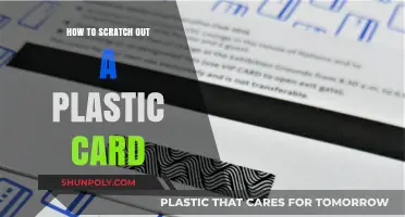 Efficiently Scratching Out Information on Plastic Cards