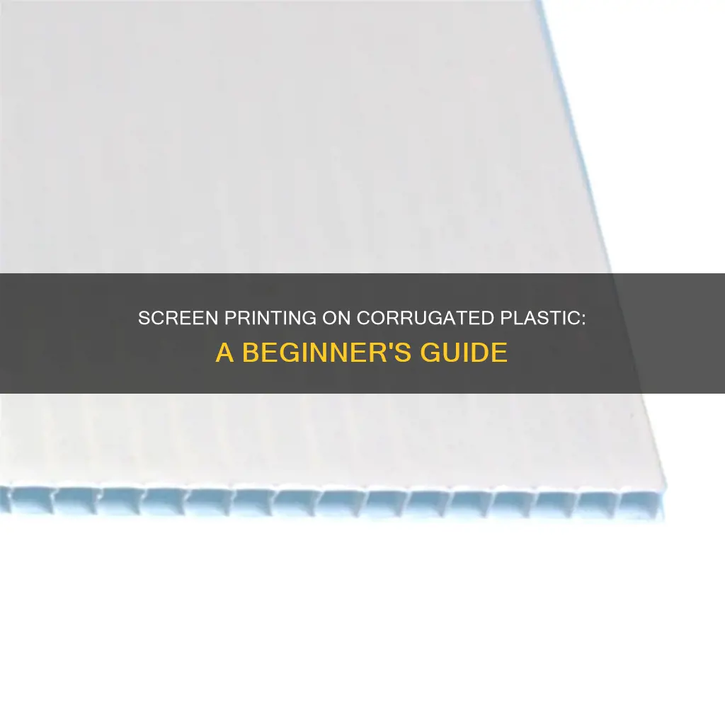 how to screen print on corrugated plastic