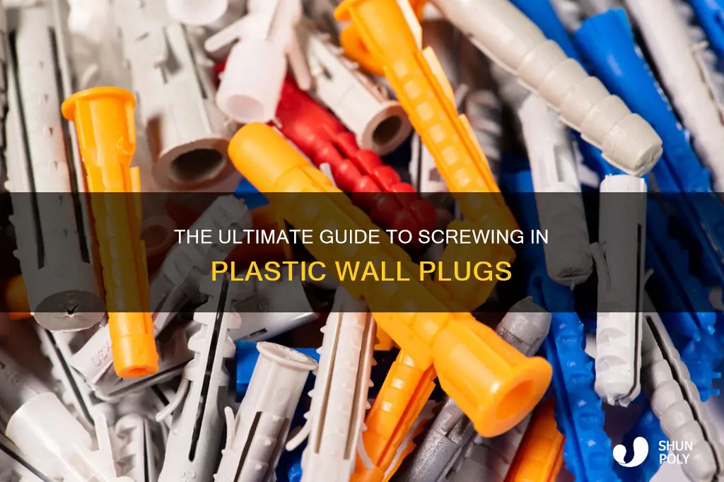 how to screw in plastic wall plugs