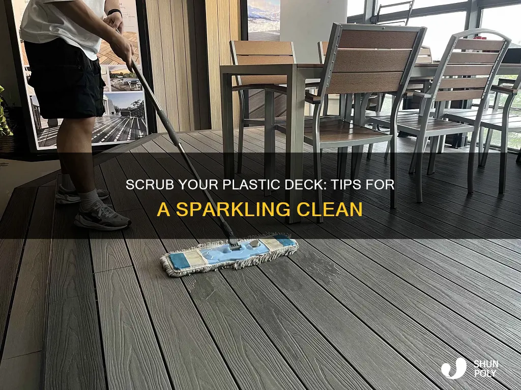 how to scrub a plastic deck