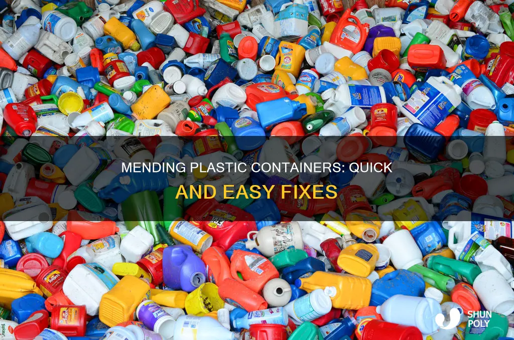 how to seal a broken plastic container