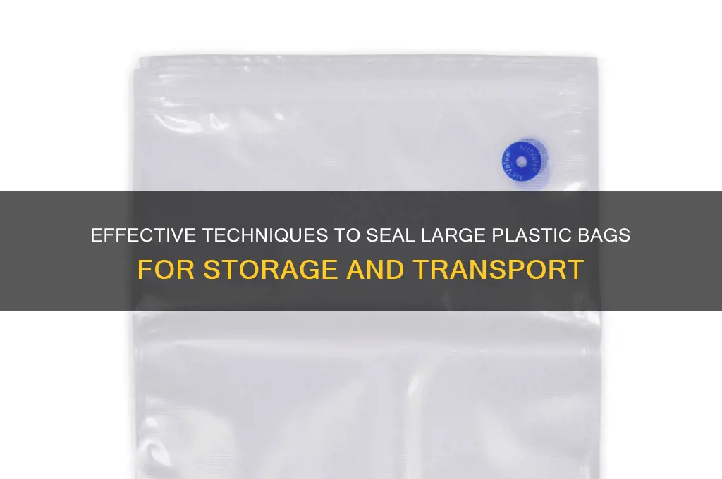 how to seal a large plastic bag