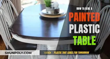 Sealing Secrets: Plastic Table's Painted Makeover Protection
