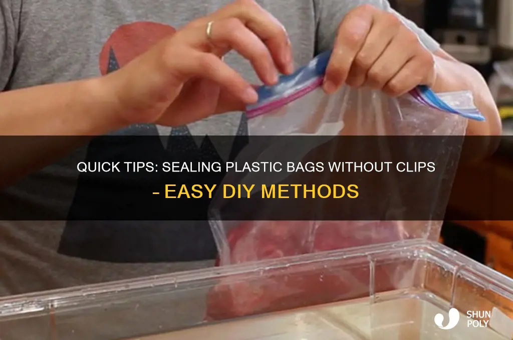 how to seal a plastic bag without a clip