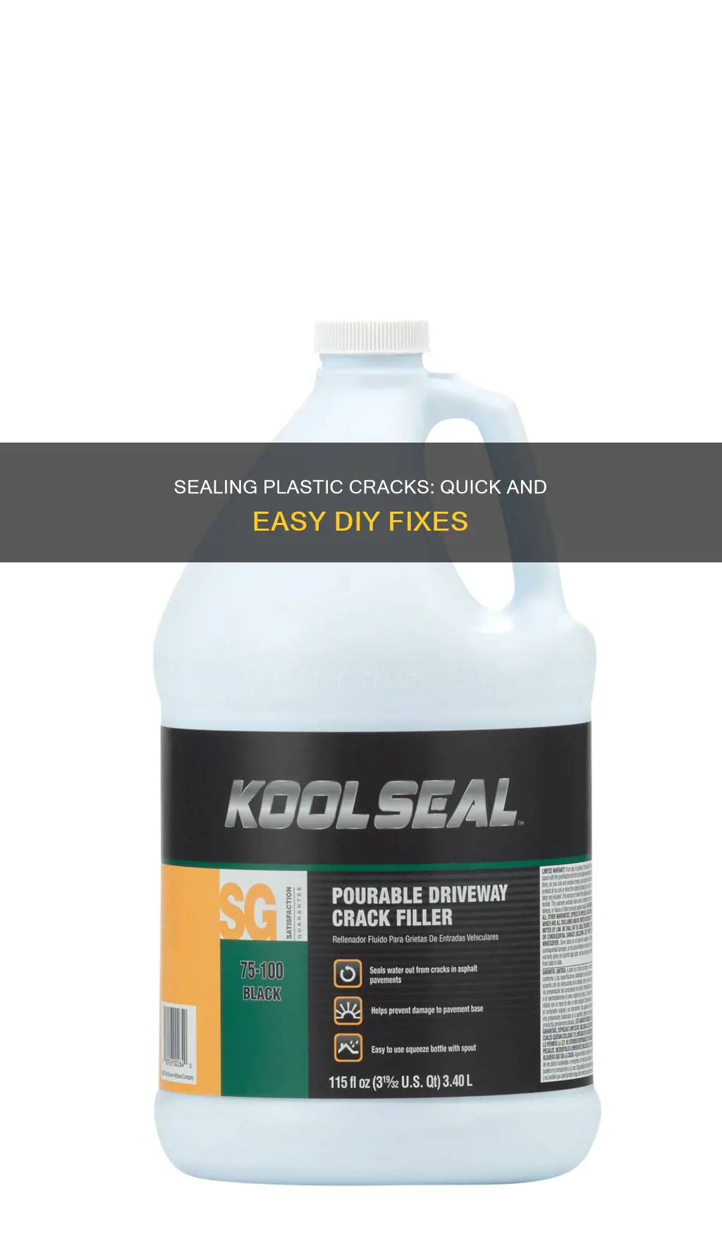 how to seal a plastic crack