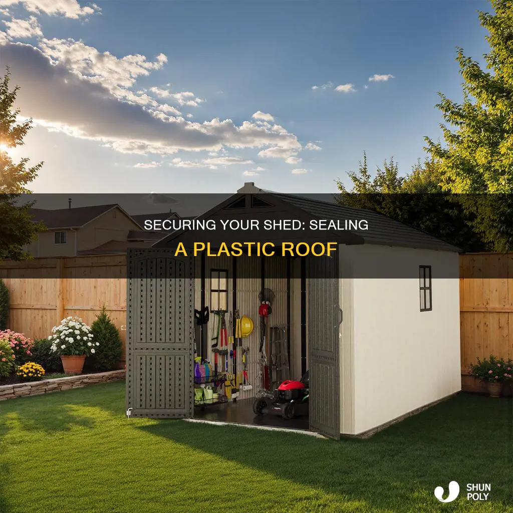 how to seal a plastic shed roof