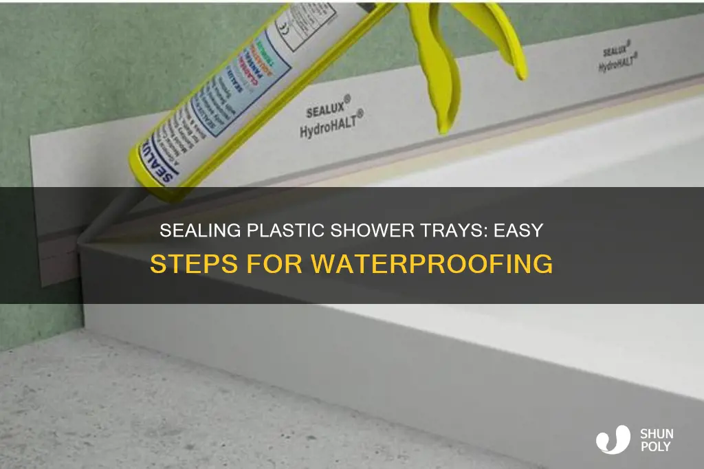 how to seal a plastic shower tray