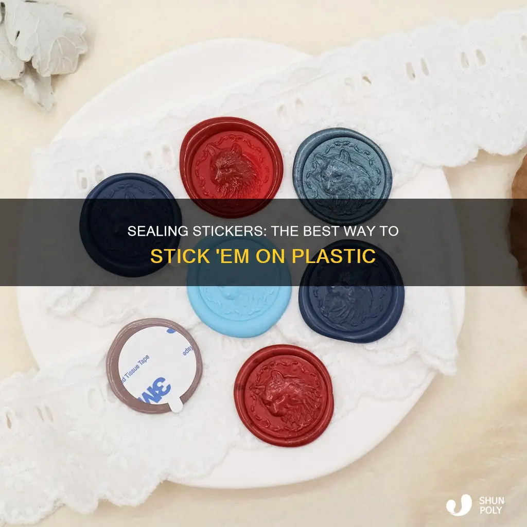how to seal a sticker on plastic