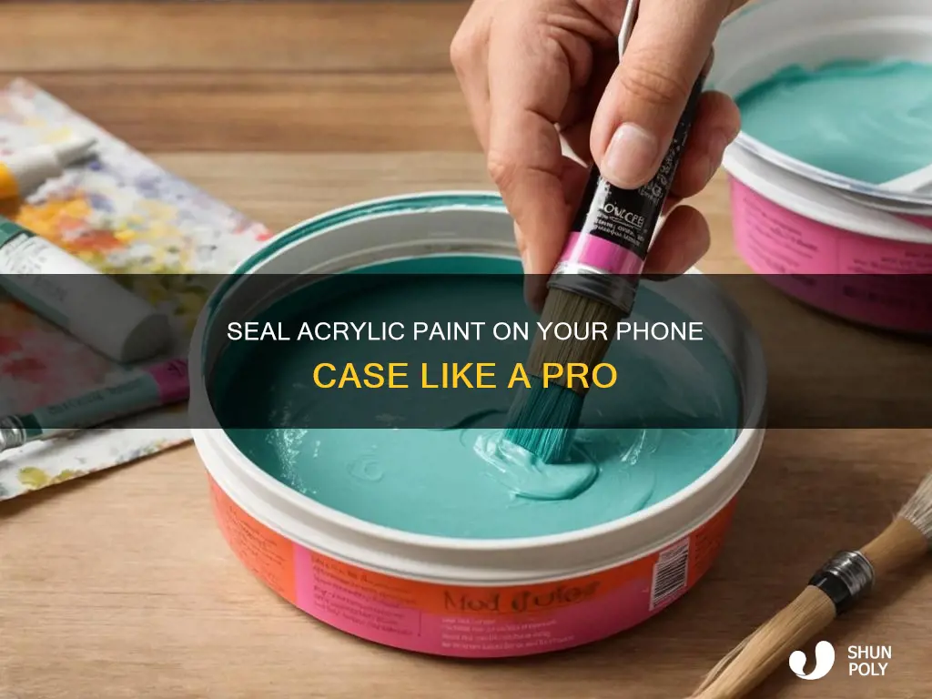 how to seal acrylic paint on plastic phone case