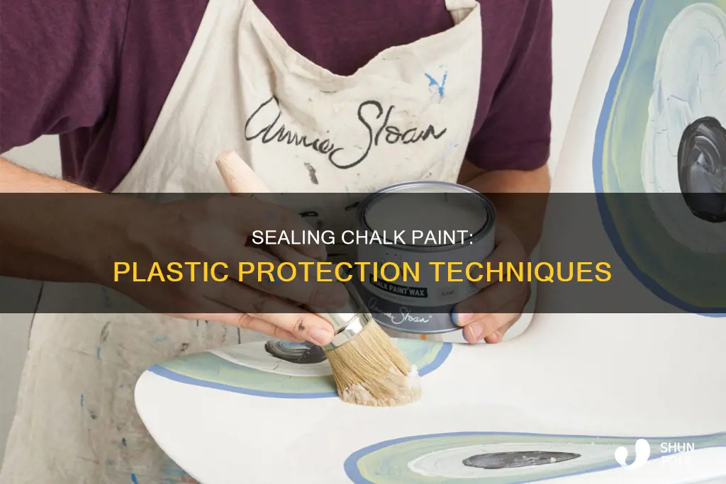 how to seal chalk pain on plastic