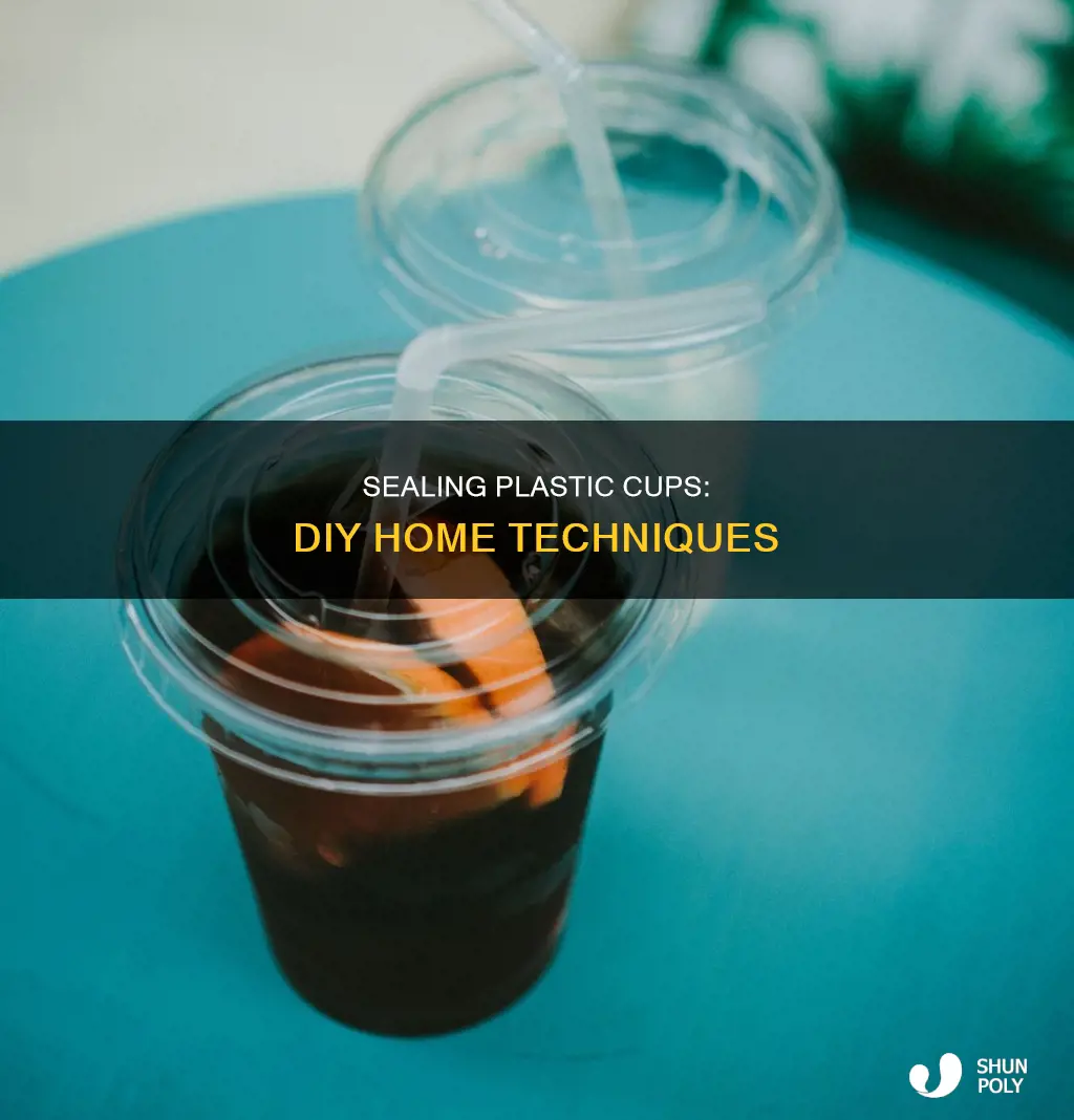 how to seal plastic cups at home