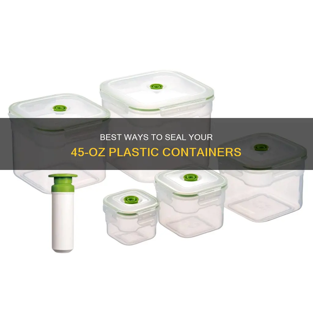 how to seal plastic food containers round 45 oz