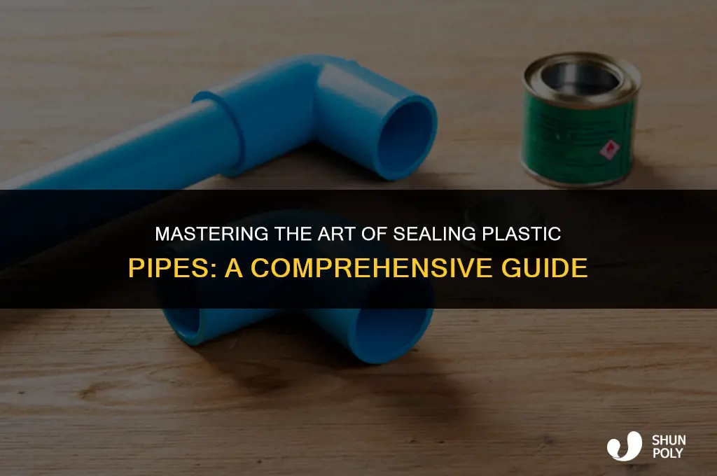 how to seal plastic pipe