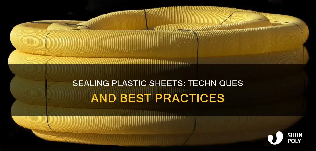 how to seal plastic sheets together