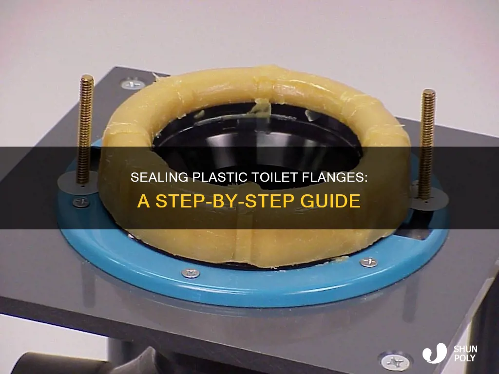 how to seal plastic toilet flange