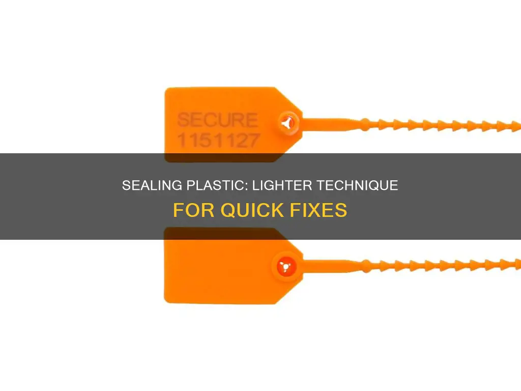 how to seal plastic with a lighter