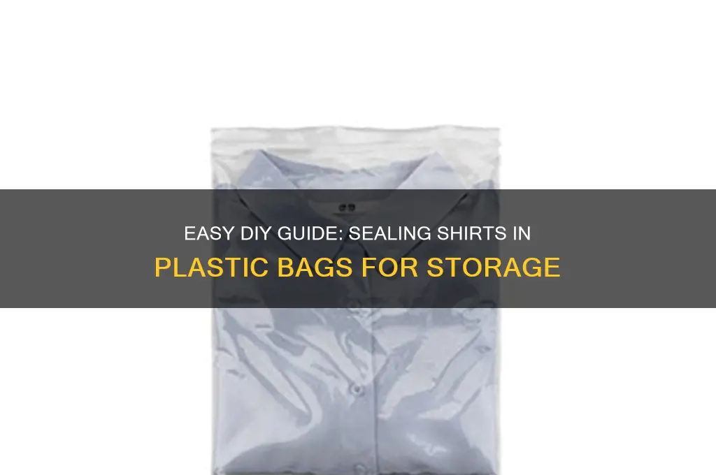how to seal shirts in plastic bag